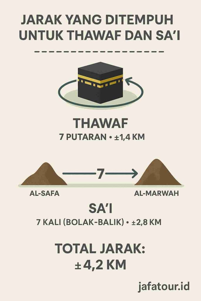 jarak thawaf dan sa'i
