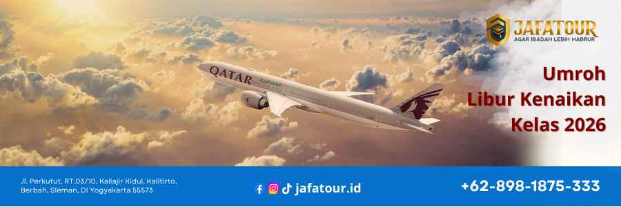 umroh jafatour dengan Qatar Airways.